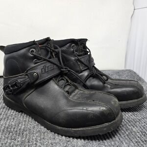 ICON Superduty 4 Boots Mens Size 12‎ Black Motorcycle Riding Work Strap Lace Up